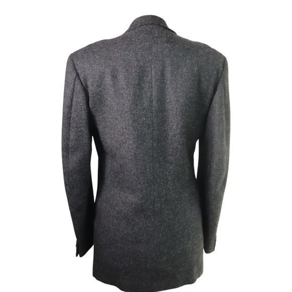 Vintage Connock and Lockie Bespoke Grey Donegal Tweed Double Breasted Jacket - Picture 11 of 15